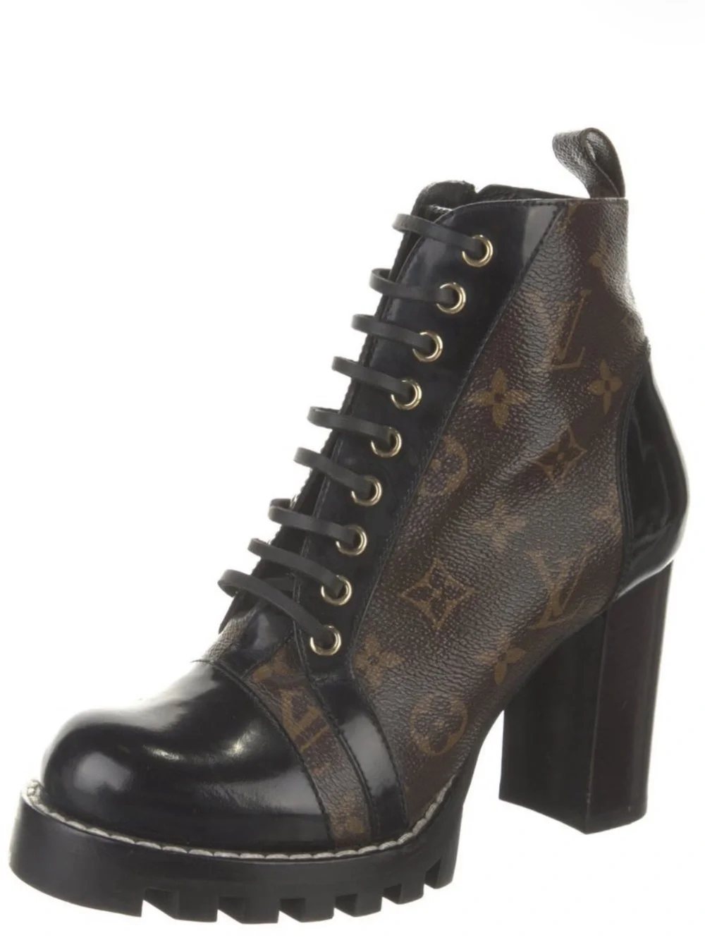 Louis Vuitton Monogram Combat Boots